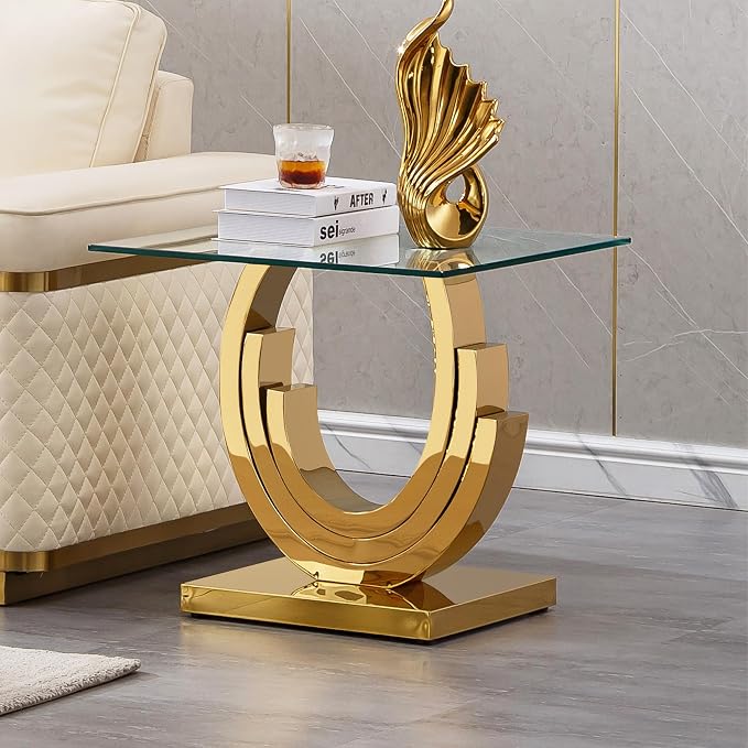 Gold End Table