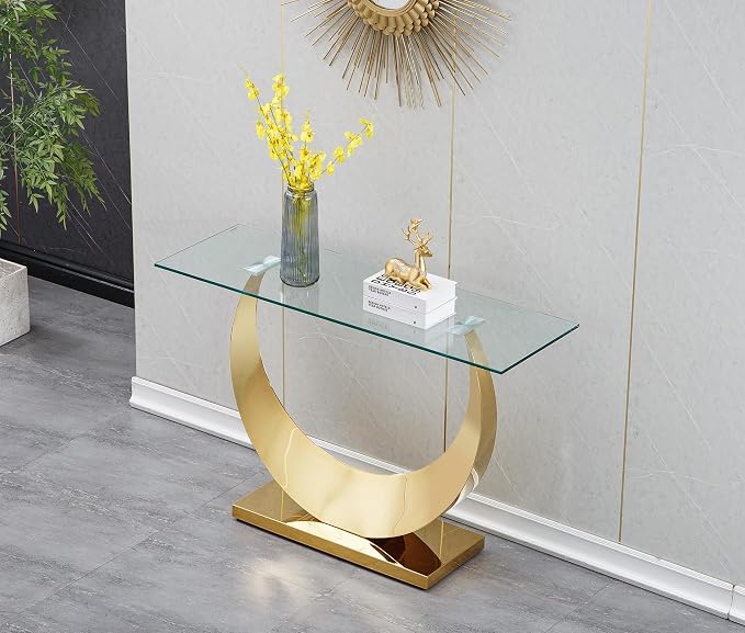 Gold Console Table