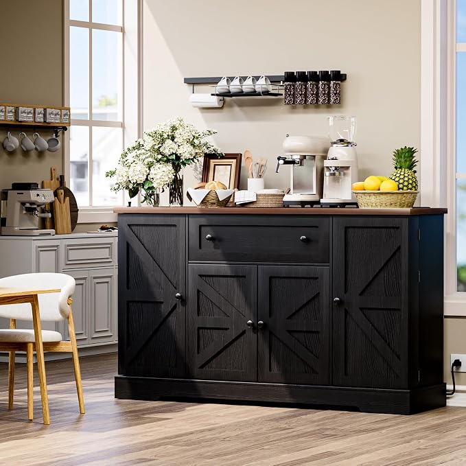 Black/Wood