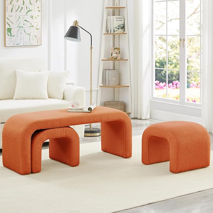 Orange 44''w 3-piece
