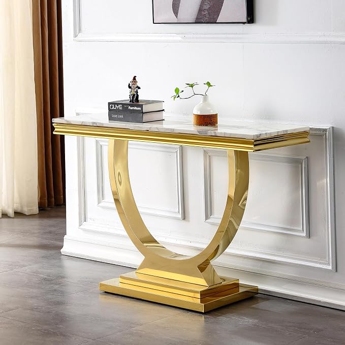 White & Gold - Console Table