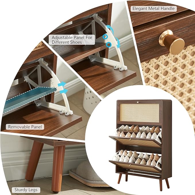 3 Flip Drawers-brown