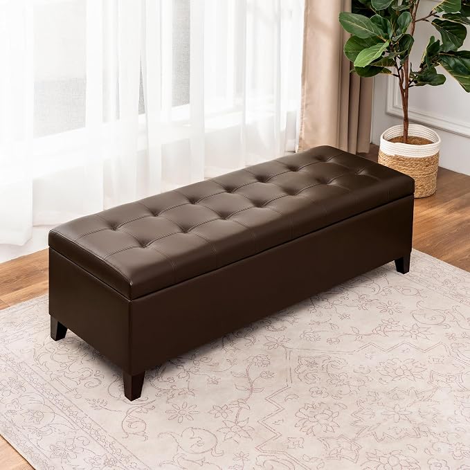 Faux Leather Brown