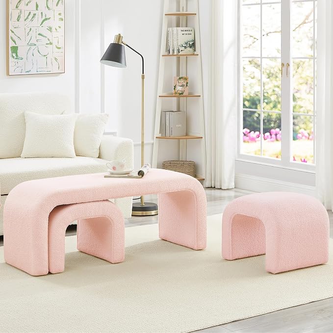 Pink 44''w 3-piece