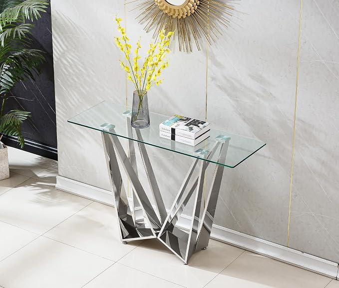 Silver Console Table
