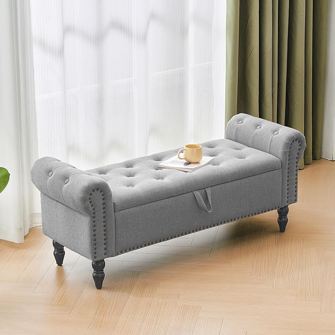 Faux Linen Light Grey