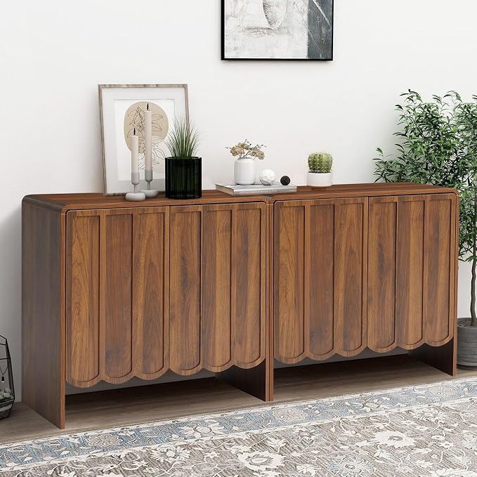 2 Doors Walnut 2 Sets