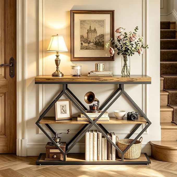 Rustic Brown + Diamond-shaped