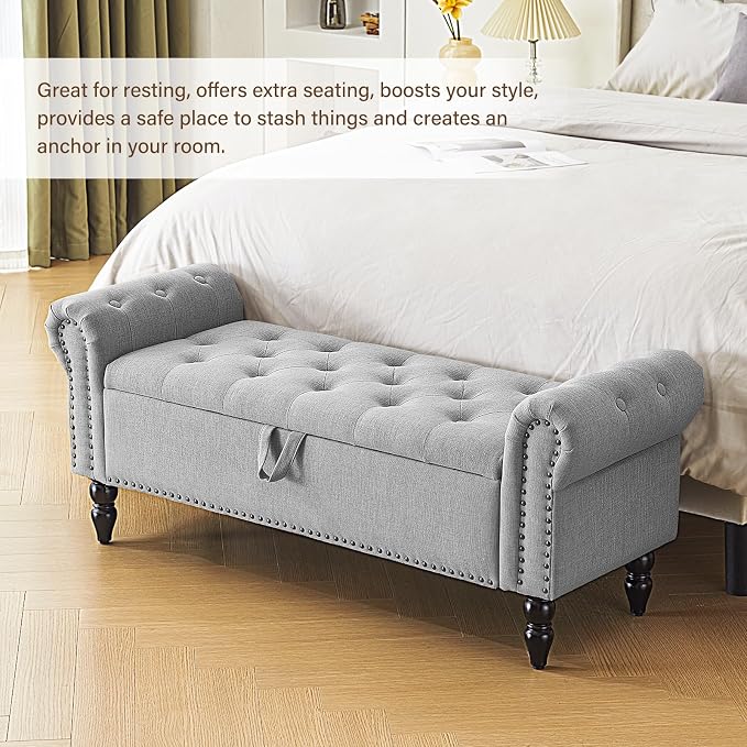 Faux Linen Light Grey