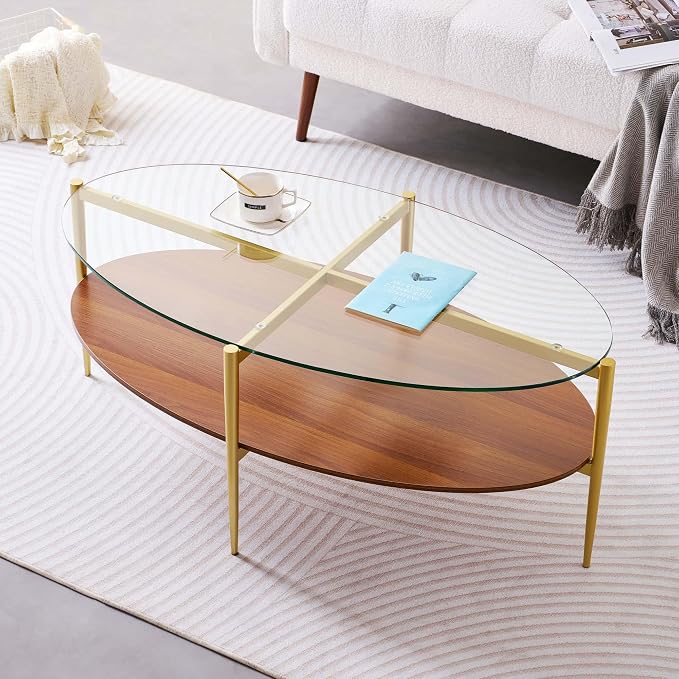 Clear & Walnut