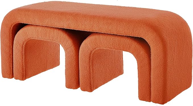 Orange 44''w 3-piece