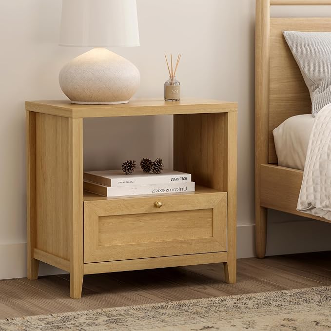 1 Drawer/Natural Oak
