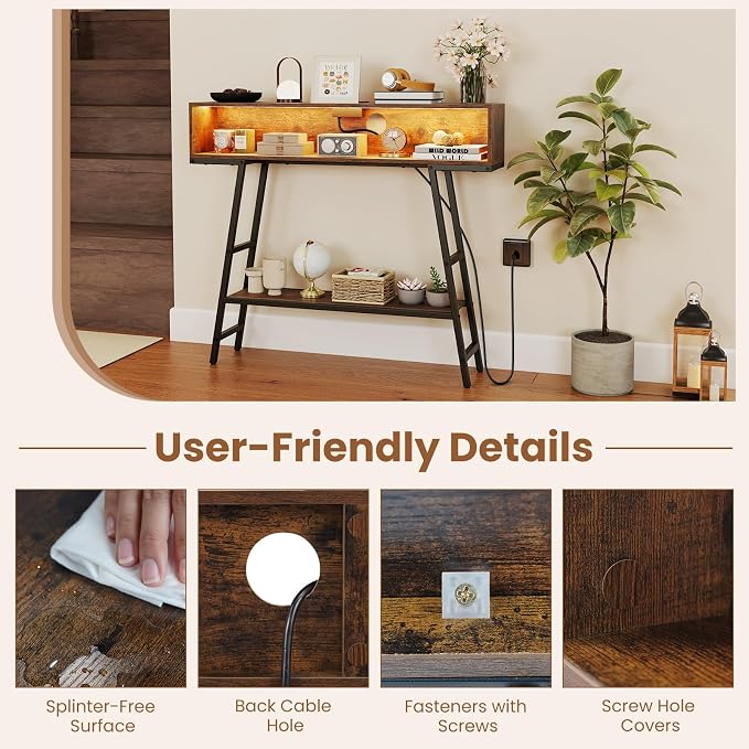 Rustic Brown & Black