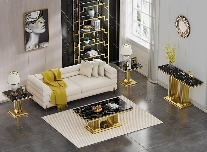 Black Golden-1 End Table