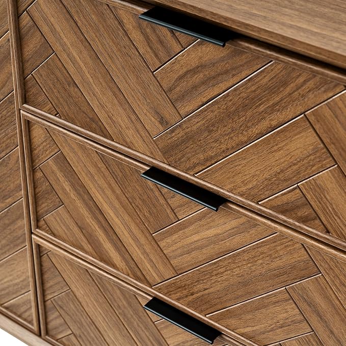 Walnut Herringbone Sideboard