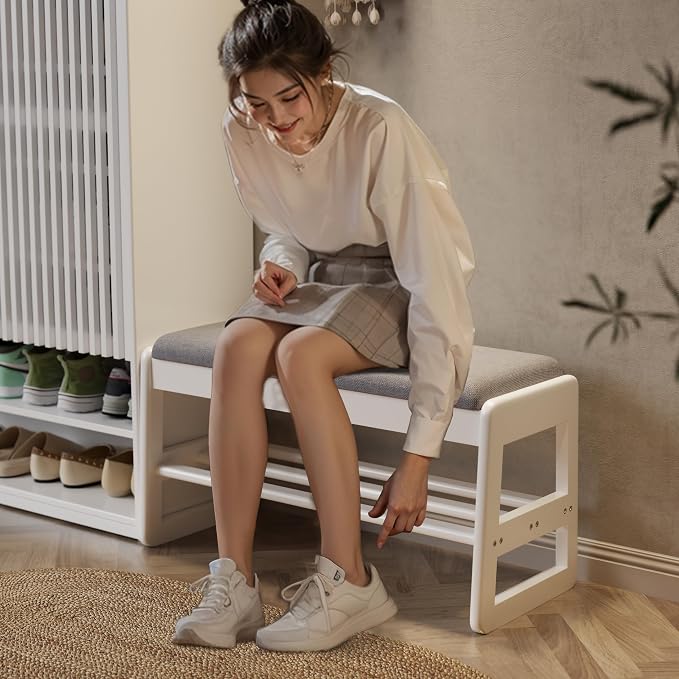 White Upholstered Seat