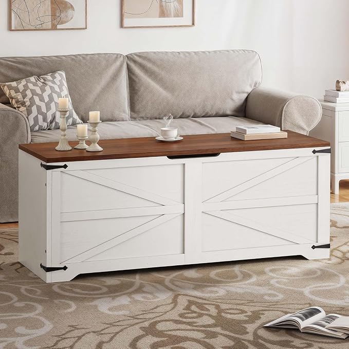 White and Walnut