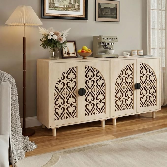 Hollow Carved-beige-2pcs