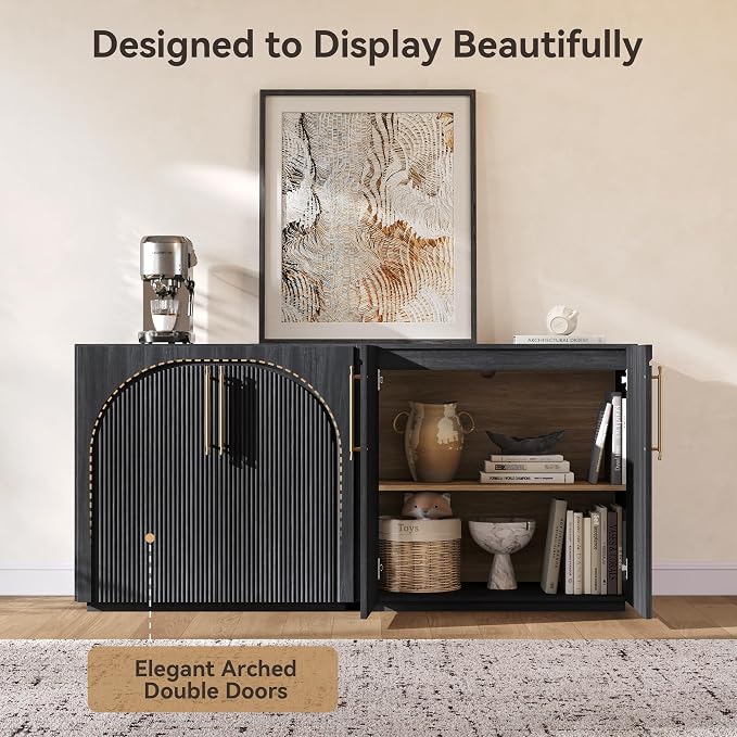 Black-fluted Doors
