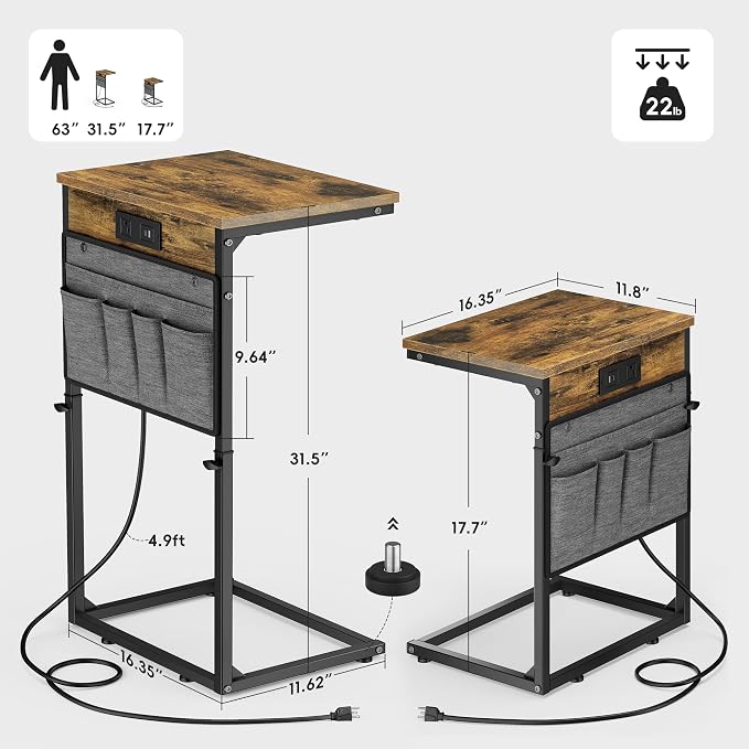 2pc Rustic Brown