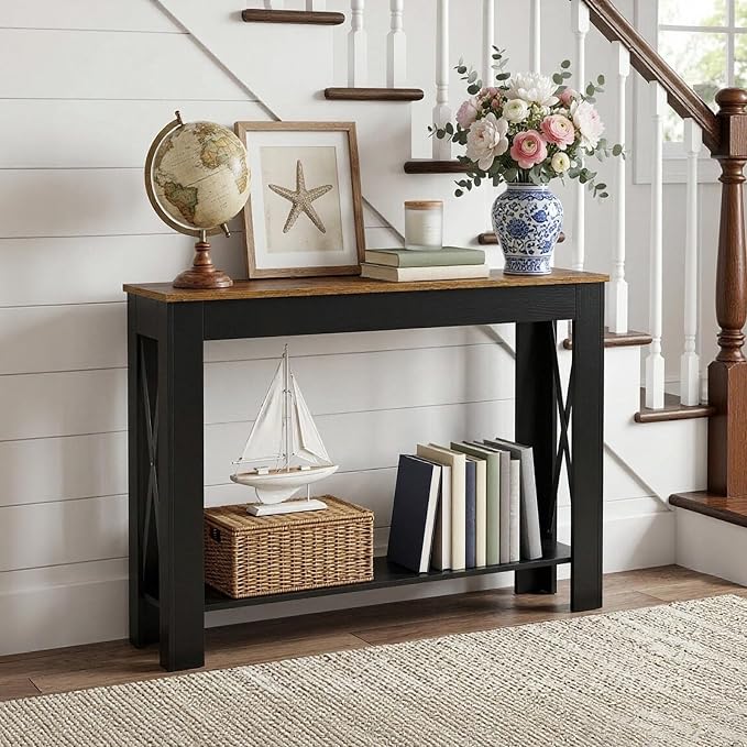 Black + Rustic Brown