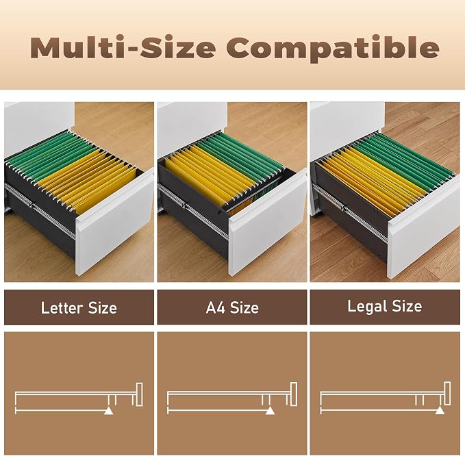 Matte-white 2-drawer Mobile