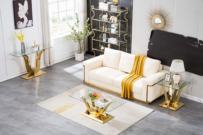 Gold End Table