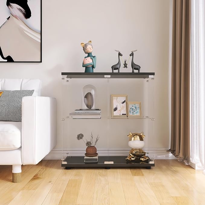Black - 2 Doors & 2 Shelves