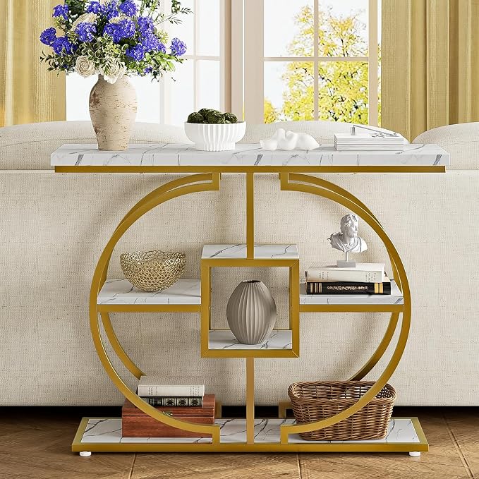 Gold and White