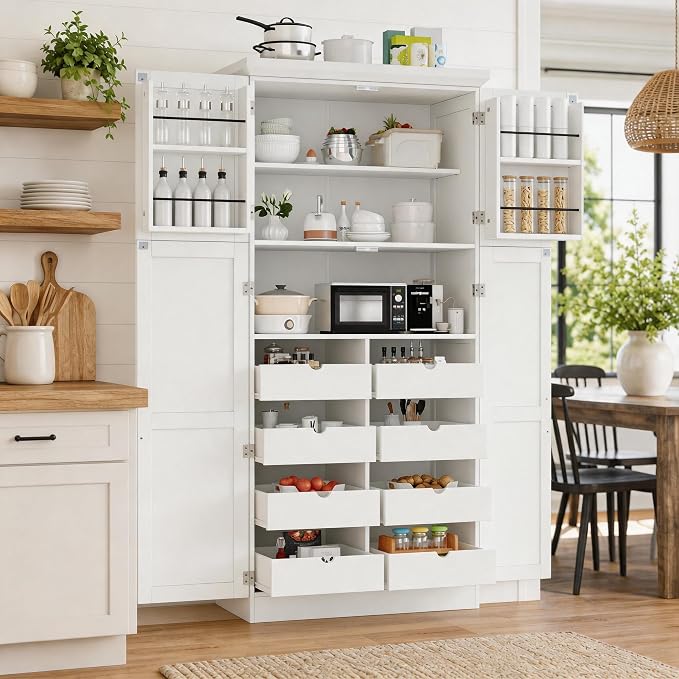White + Mdf + Farmhouse