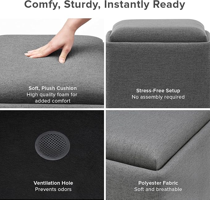 Dark Gray Fabric, Cube