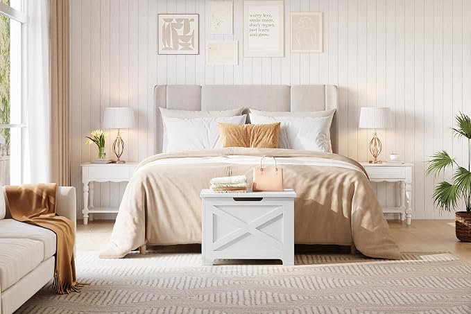 X-shaped Pattern Frosted White