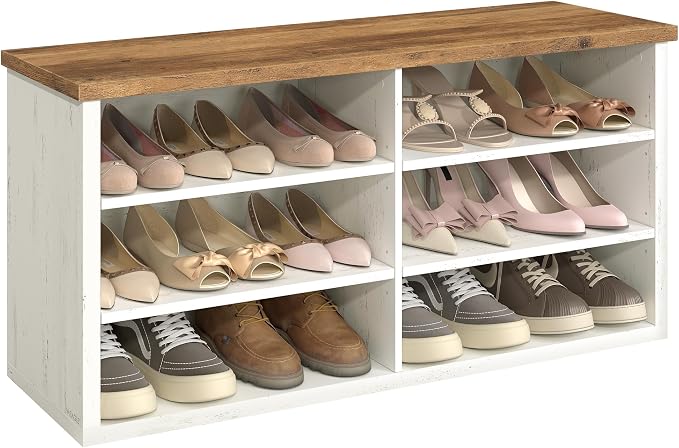 Rustic White + Honey Brown