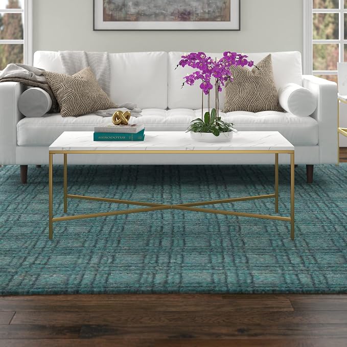 Brass/Faux Marble