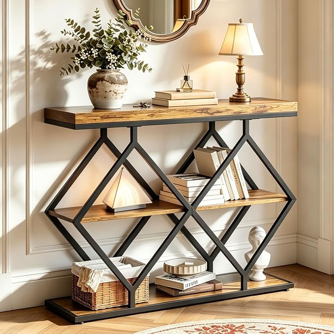 Rustic Brown + Diamond-shaped