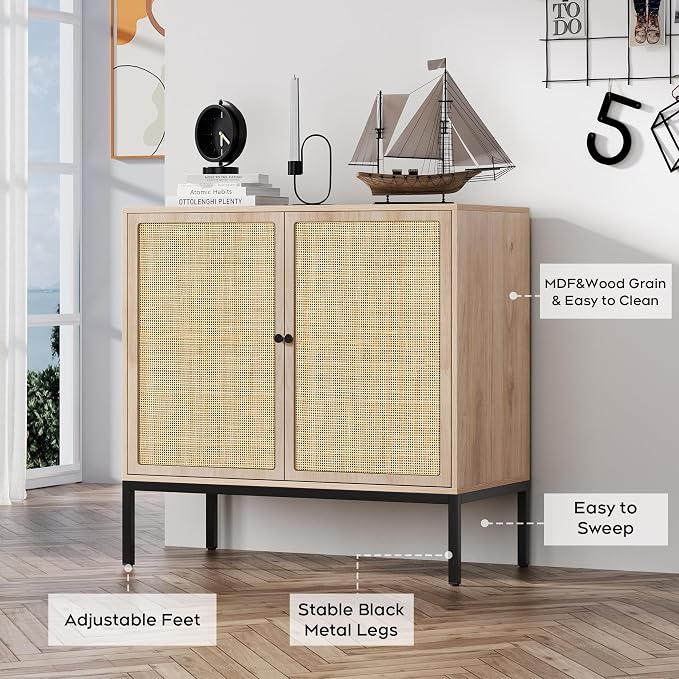 Natural With Square Doors
