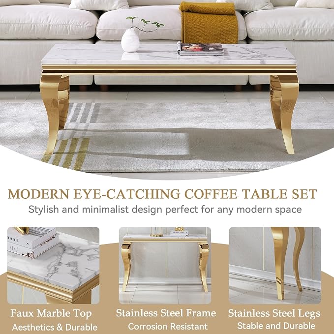 Gold-coffee Table
