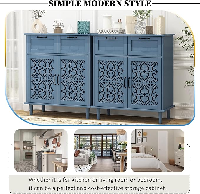 Blue_2 Door 2 Drawer