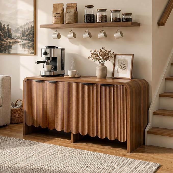 Walnut-4 Door-buffet