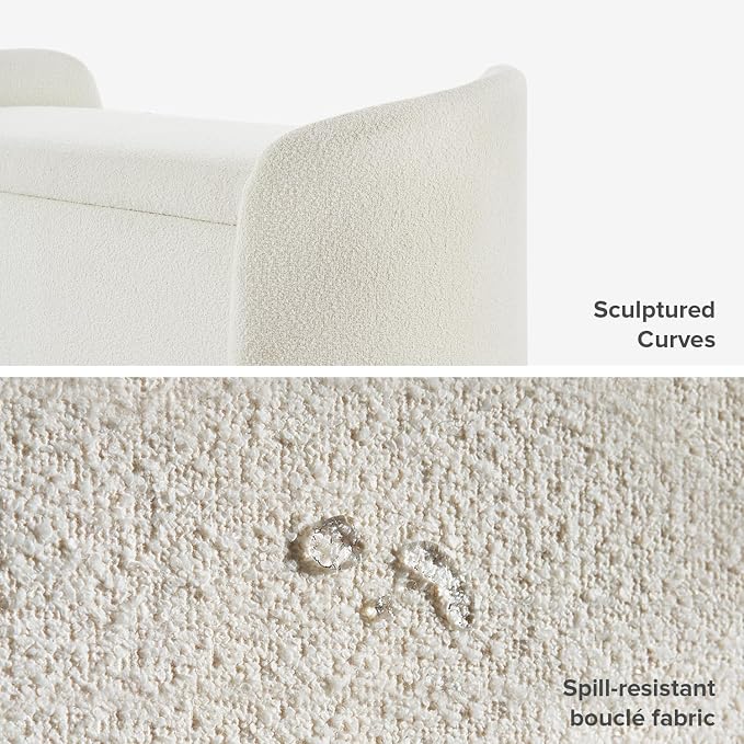 White Boucle, Curved