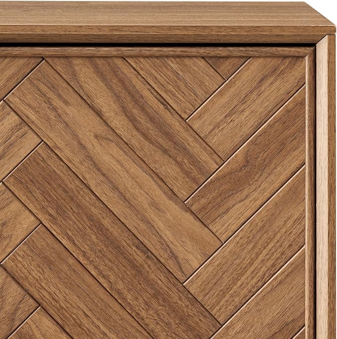 Walnut Herringbone Cabinet