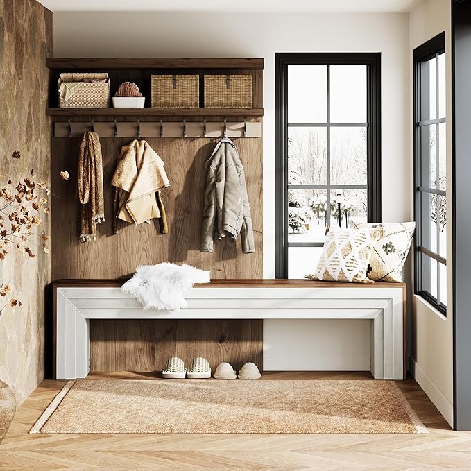 Rustic Brown & White