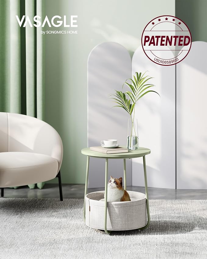 Laurel Green + Cream White