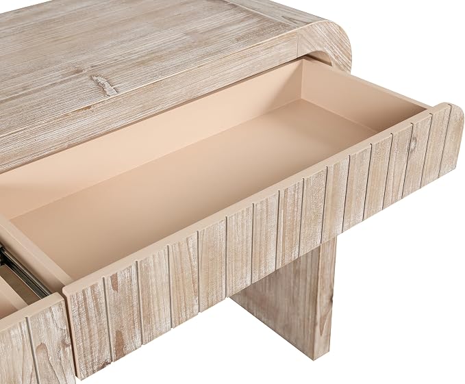 Wood With 2 Drawers