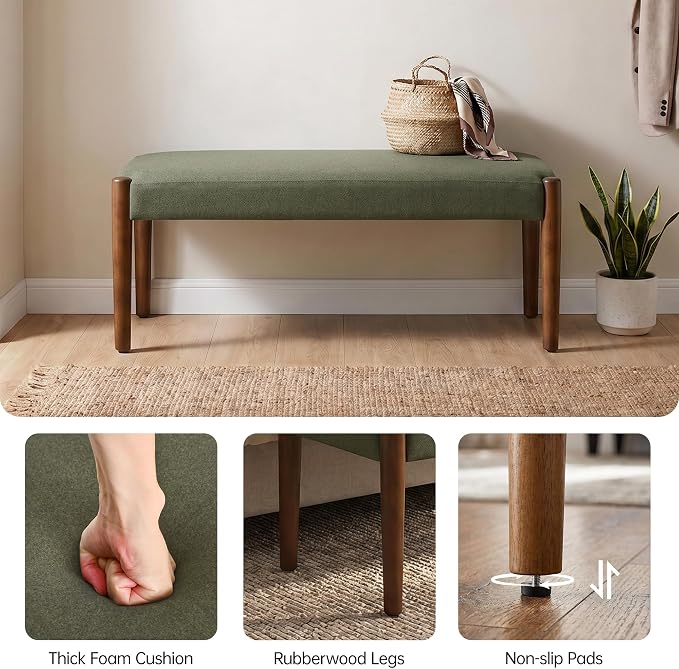 Dark Green With Walnut Leg