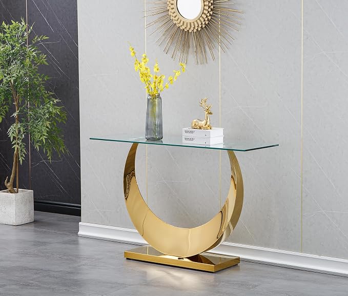 Gold Console Table