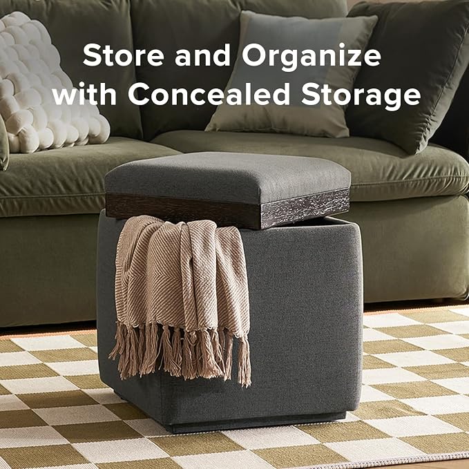 Dark Gray Fabric, Cube