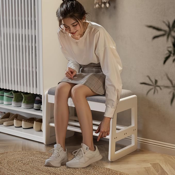 White Upholstered Seat