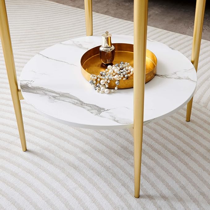 Clear & White Marble