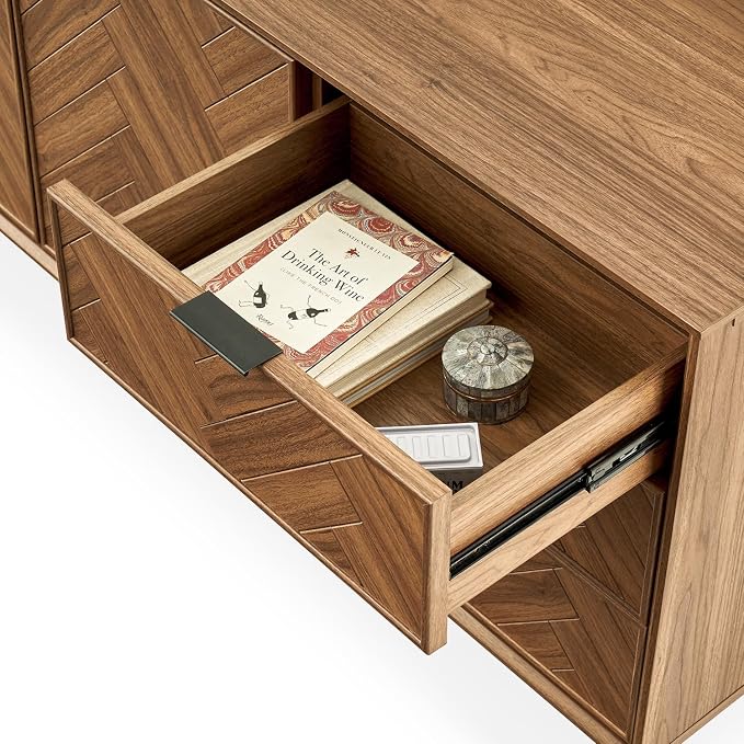 Walnut Herringbone Sideboard